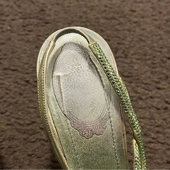 Rene Caovilla Y2K Green Rhinestone Strappy Heels - Picture 3 of 12